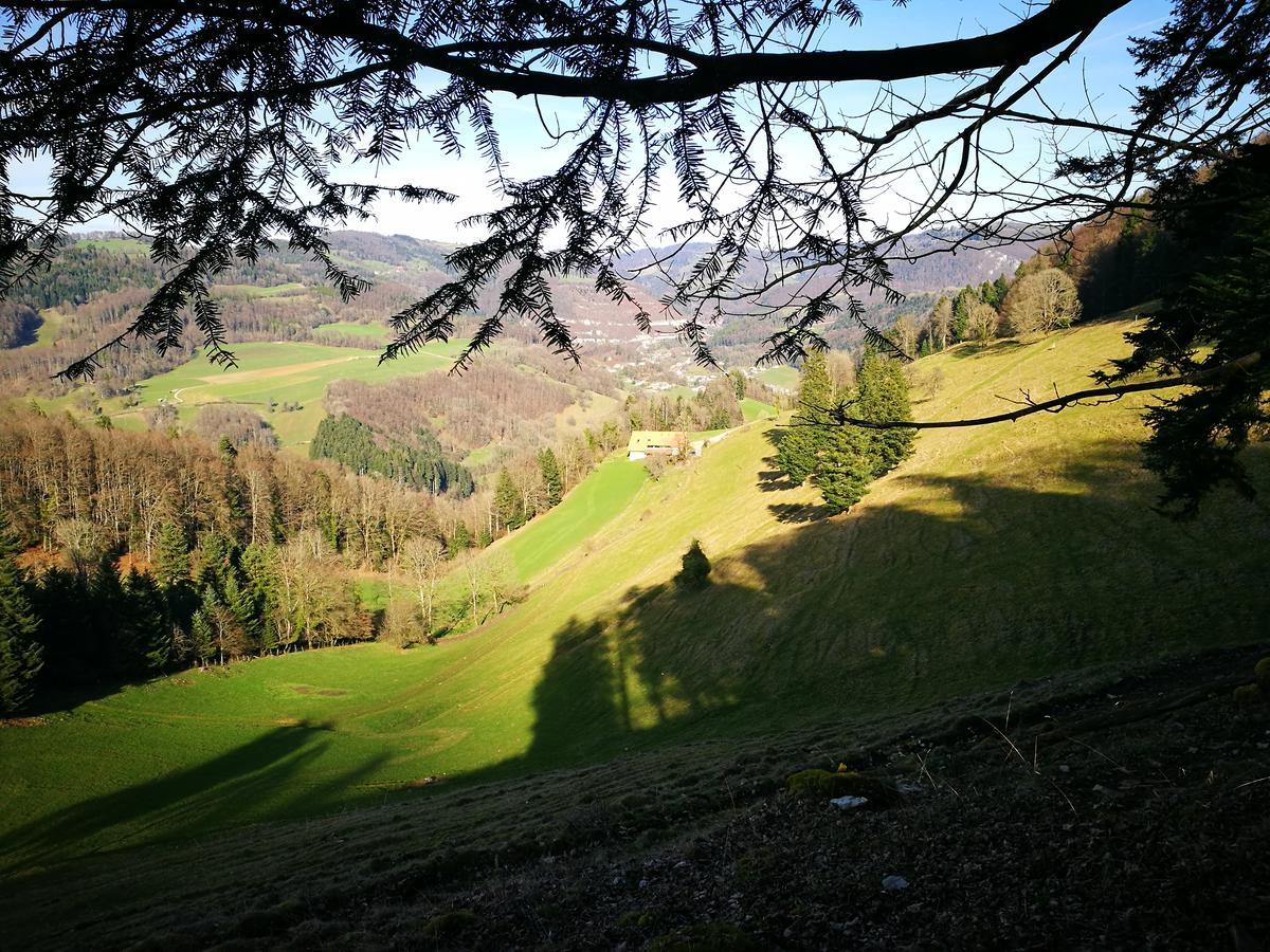 Apartmán La Joux Chaupe Saint-Ursanne Exteriér fotografie