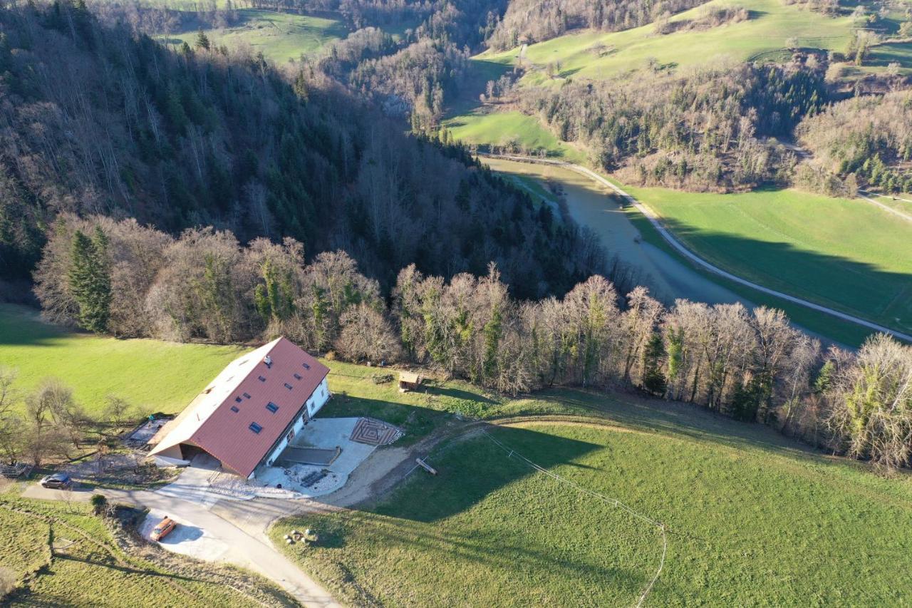 Apartmán La Joux Chaupe Saint-Ursanne Exteriér fotografie